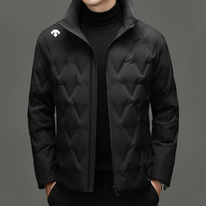 奥莱撤柜迪桑家2025冬季新款羽绒服男短款户外轻奢白鸭绒保暖外套