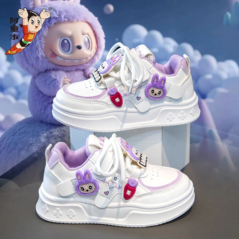 阿童木女童鞋子儿童板鞋2025新款夏季软底女孩运动小白鞋学生大童