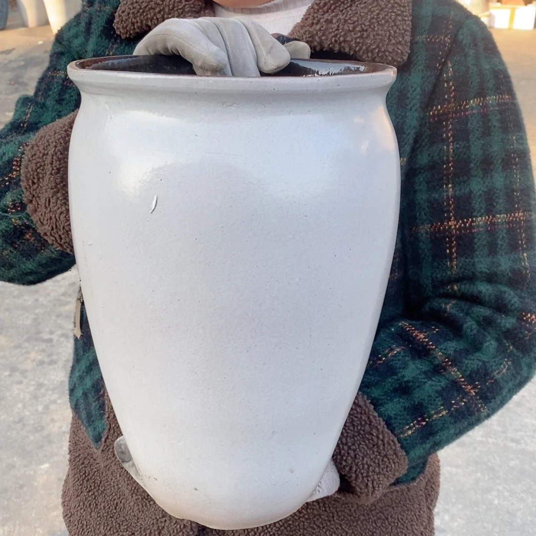 红陶口20高30瑕疵～