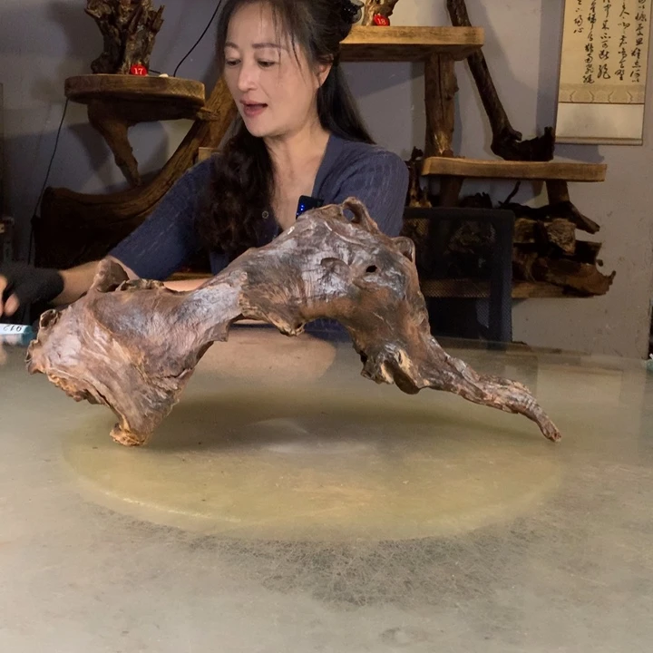 喋***喋天然的云南紫柚木会黄水