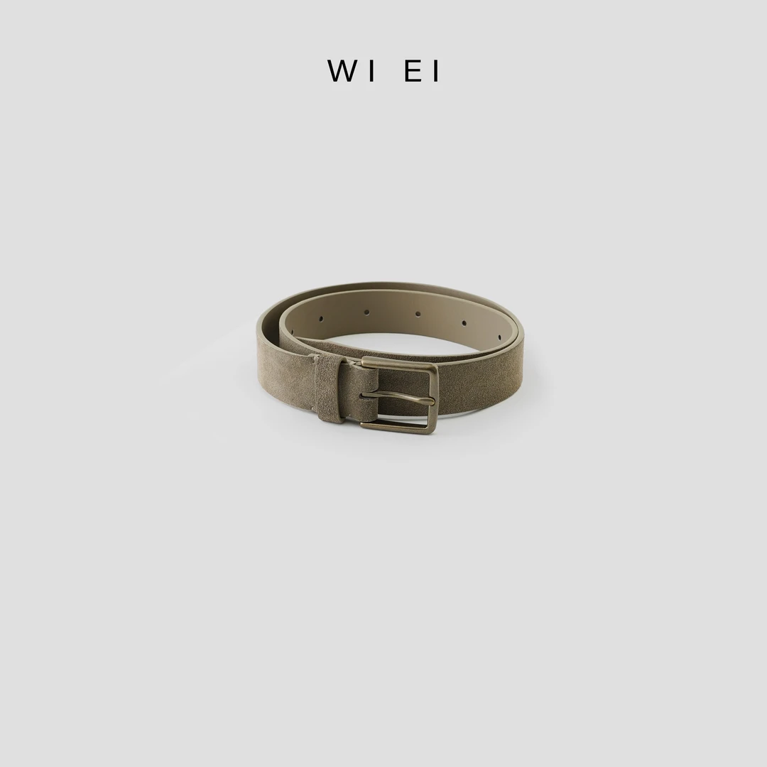《WI EI》复古休闲 高级质感 基础简约佰搭皮带腰带 5W1071