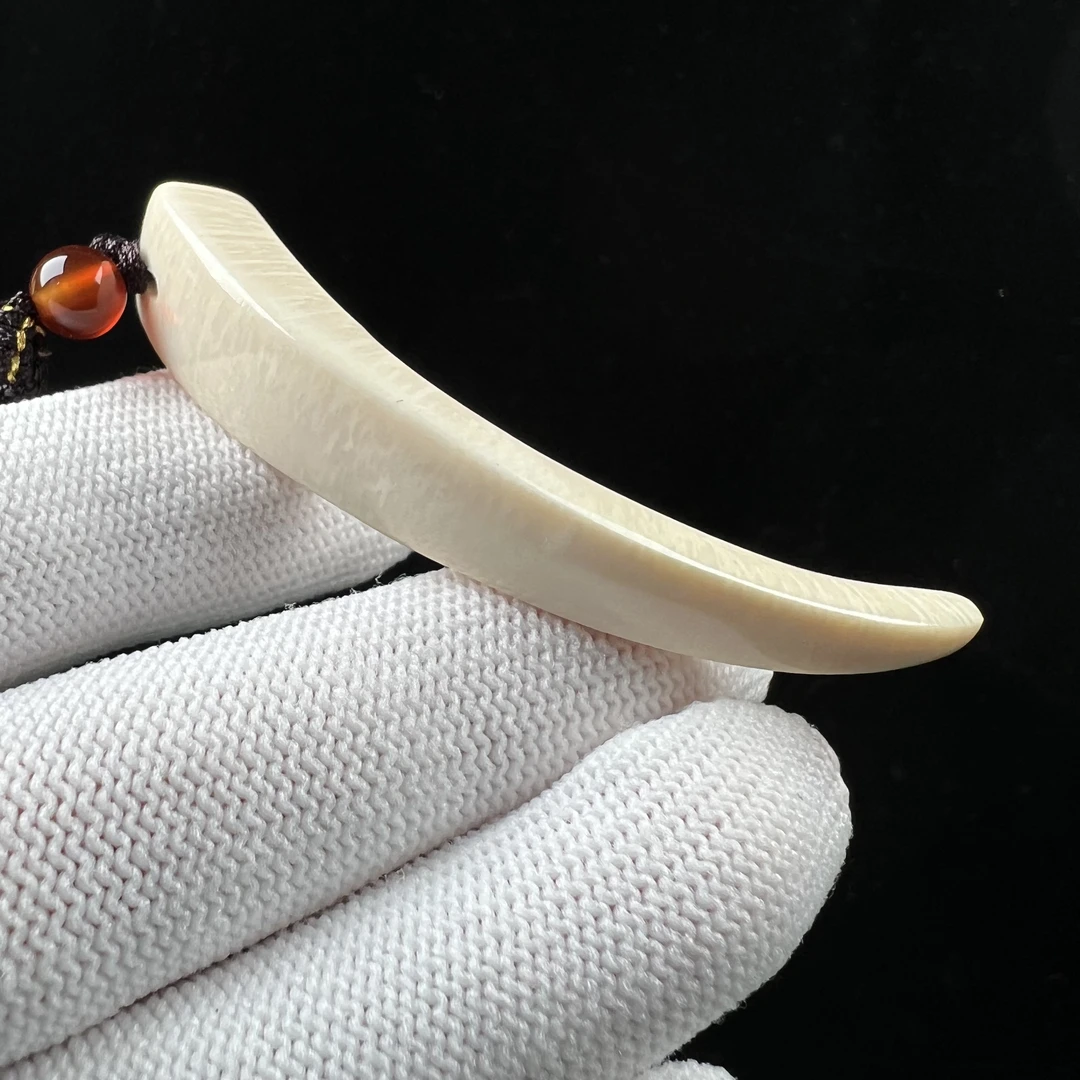 L1326天然猛犸牙 牙尖62mm支持鉴定 假一罚四