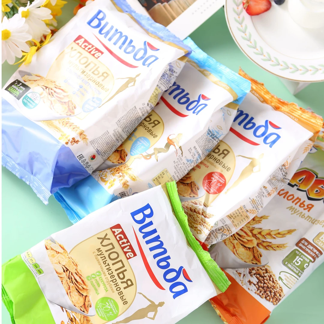 【250g*4包】俄罗斯进口vitba亚麻籽混合麦片无蔗糖谷物混合麦片