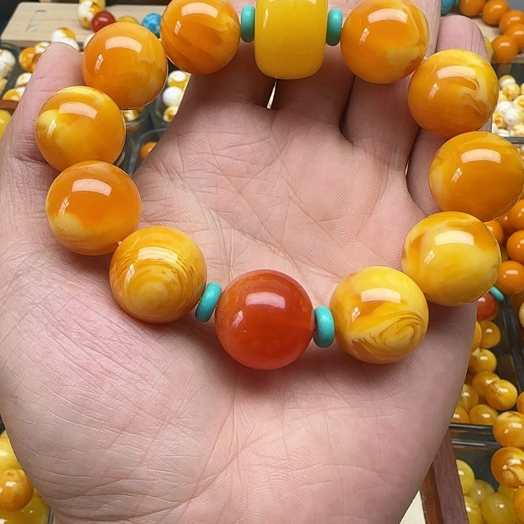 吉****无非金属精品老蜡色素串搭配一条