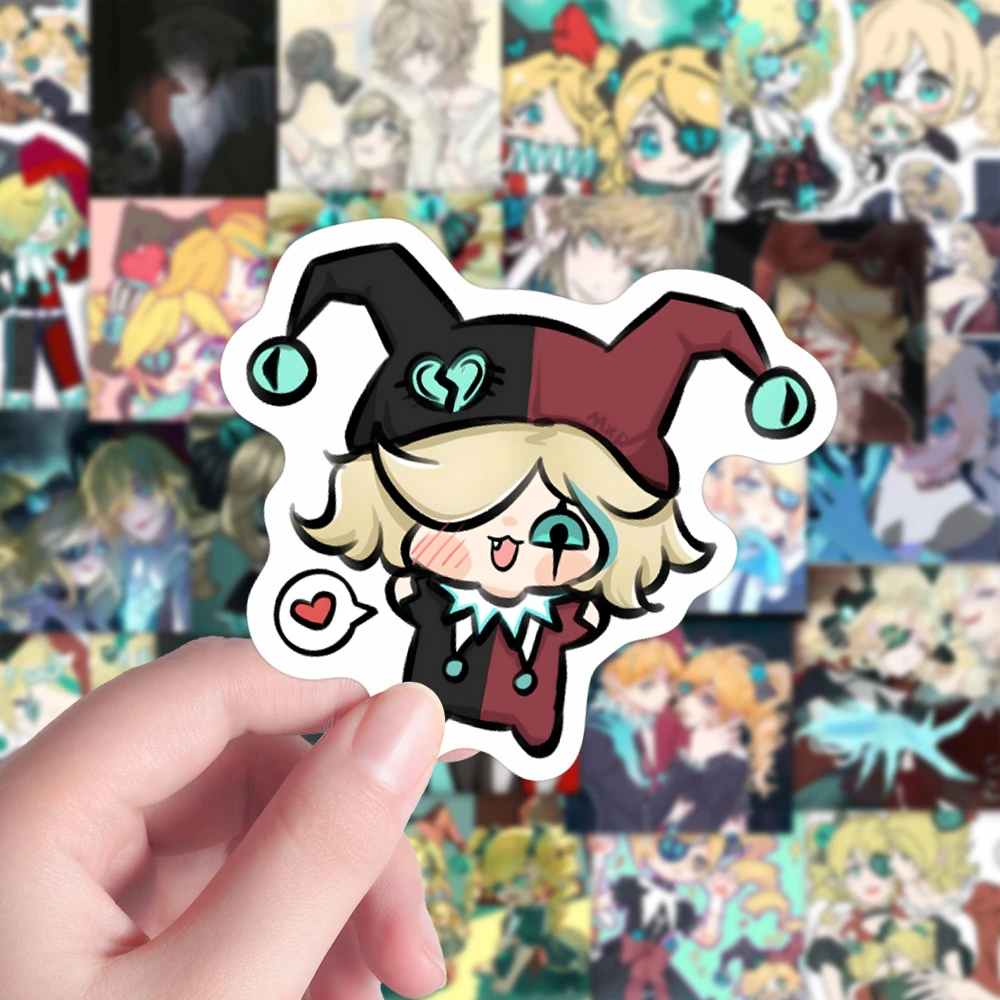 蛋仔派对逃出惊魂夜小丑哑女贴纸阿巴丝黛拉游戏周边diy装饰贴画