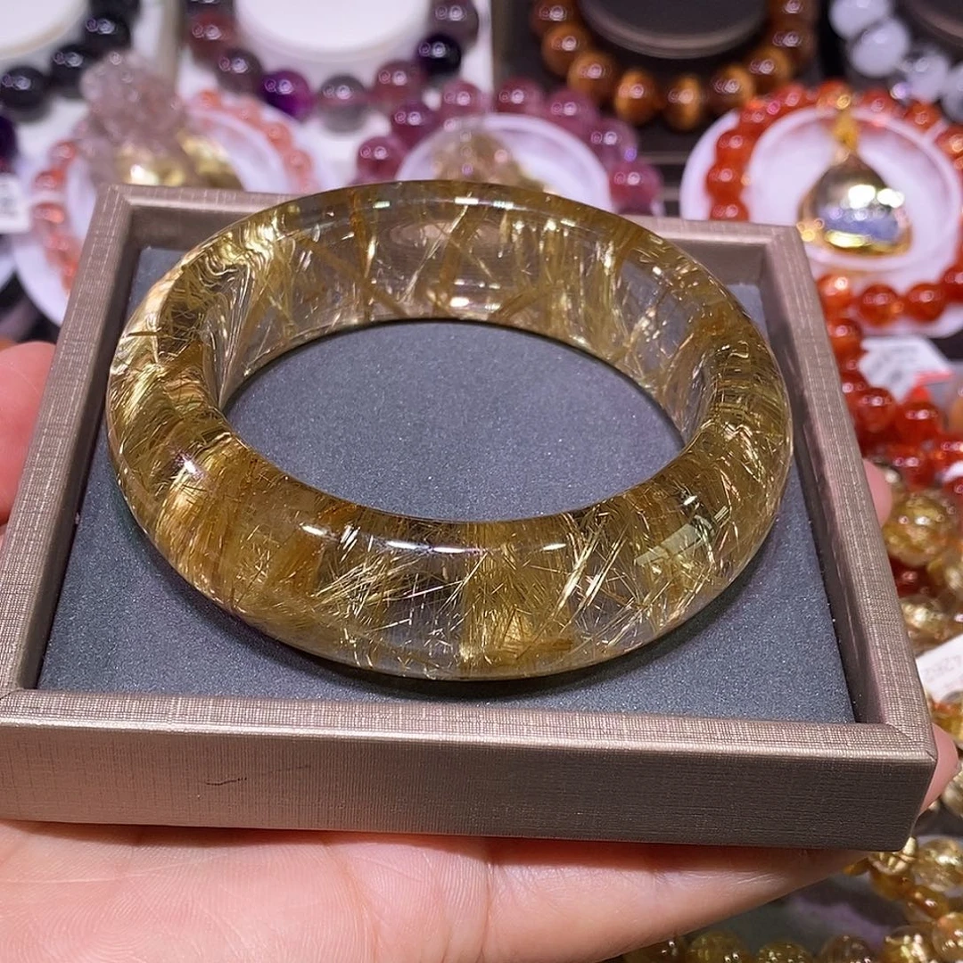 未镶嵌手镯水晶金钛晶手镯