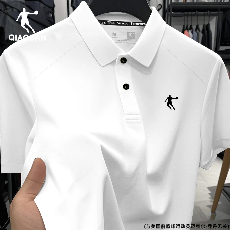 乔丹POLO衫男款短袖2025夏季新款官方正品冰丝速干衣翻领运动T恤