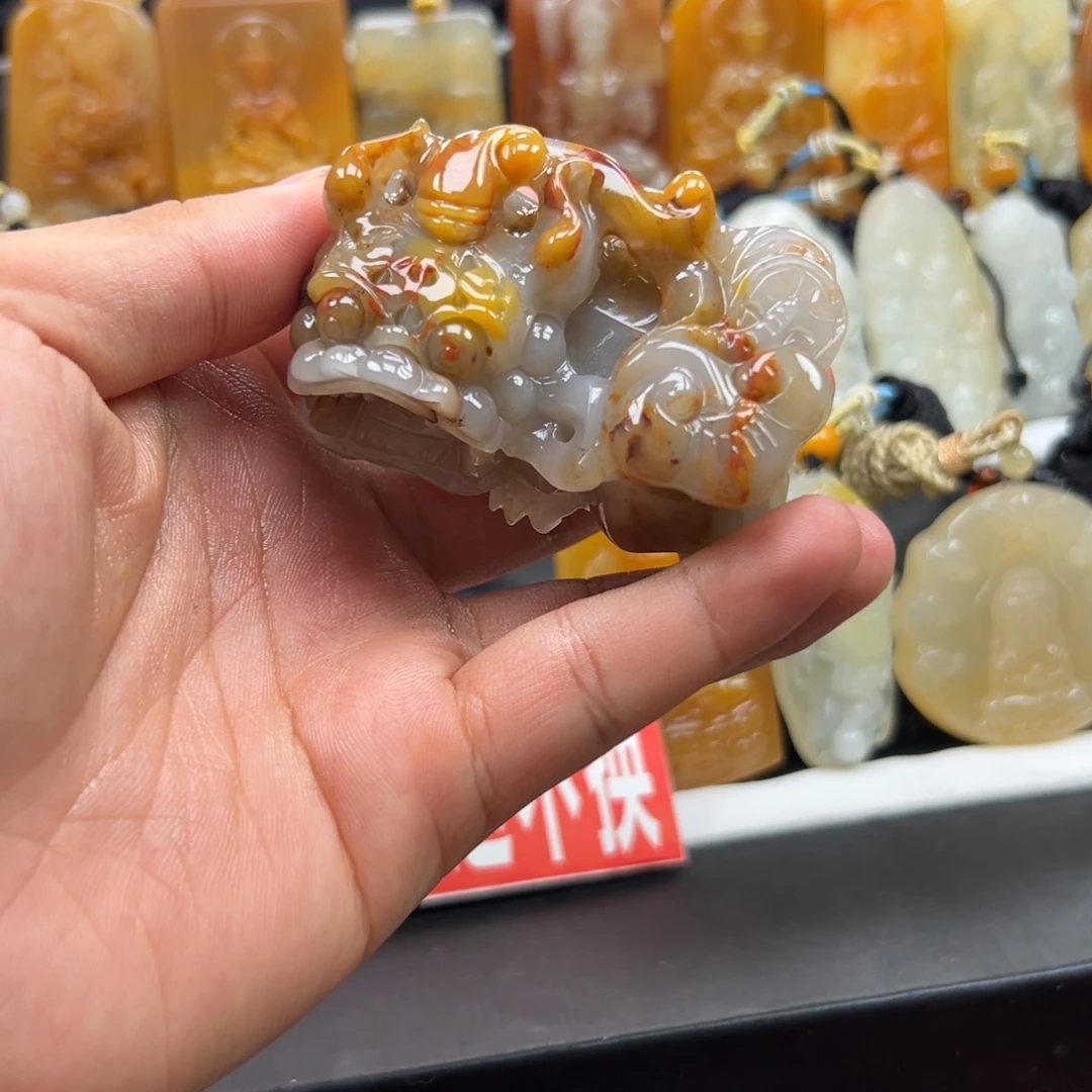 石英质玉（黄龙玉）未镶嵌多样性发货，发其一