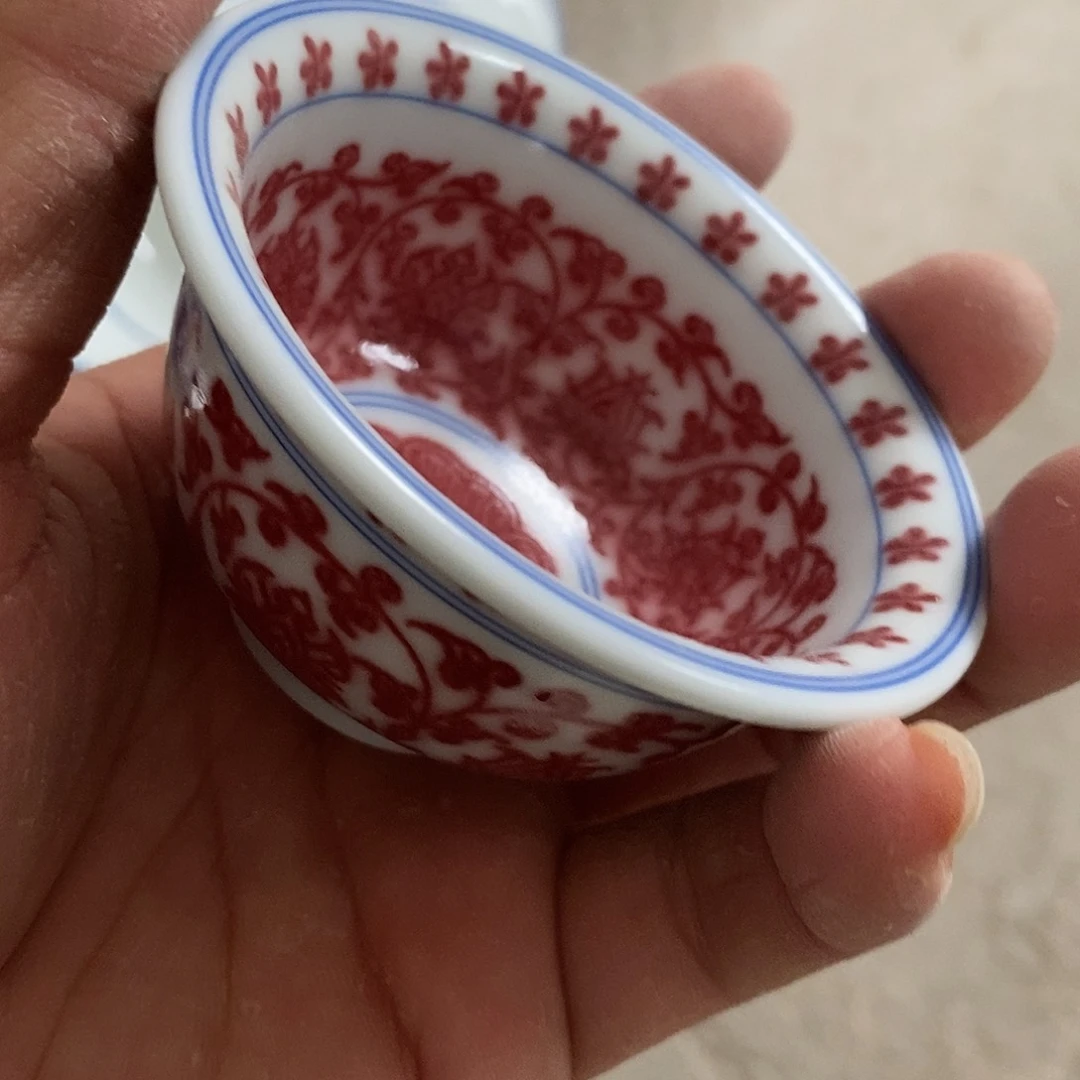 摆件观**月景德镇高温还原陶瓷