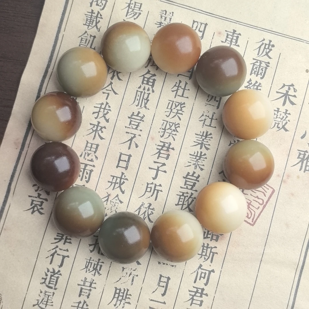 敦煌圆珠菩提大尺寸20mm12颗单圈手串