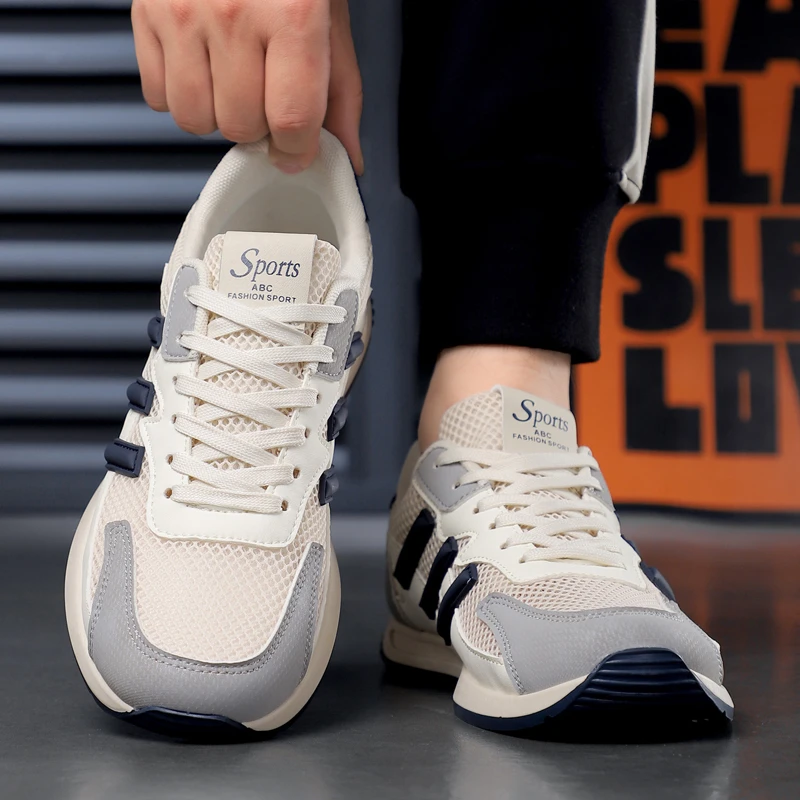 【专柜同款】男鞋复古休闲鞋男士时尚百搭防滑运动轻便软底阿甘鞋