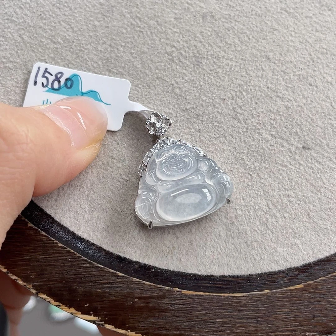 翡翠银S925镶嵌颈饰