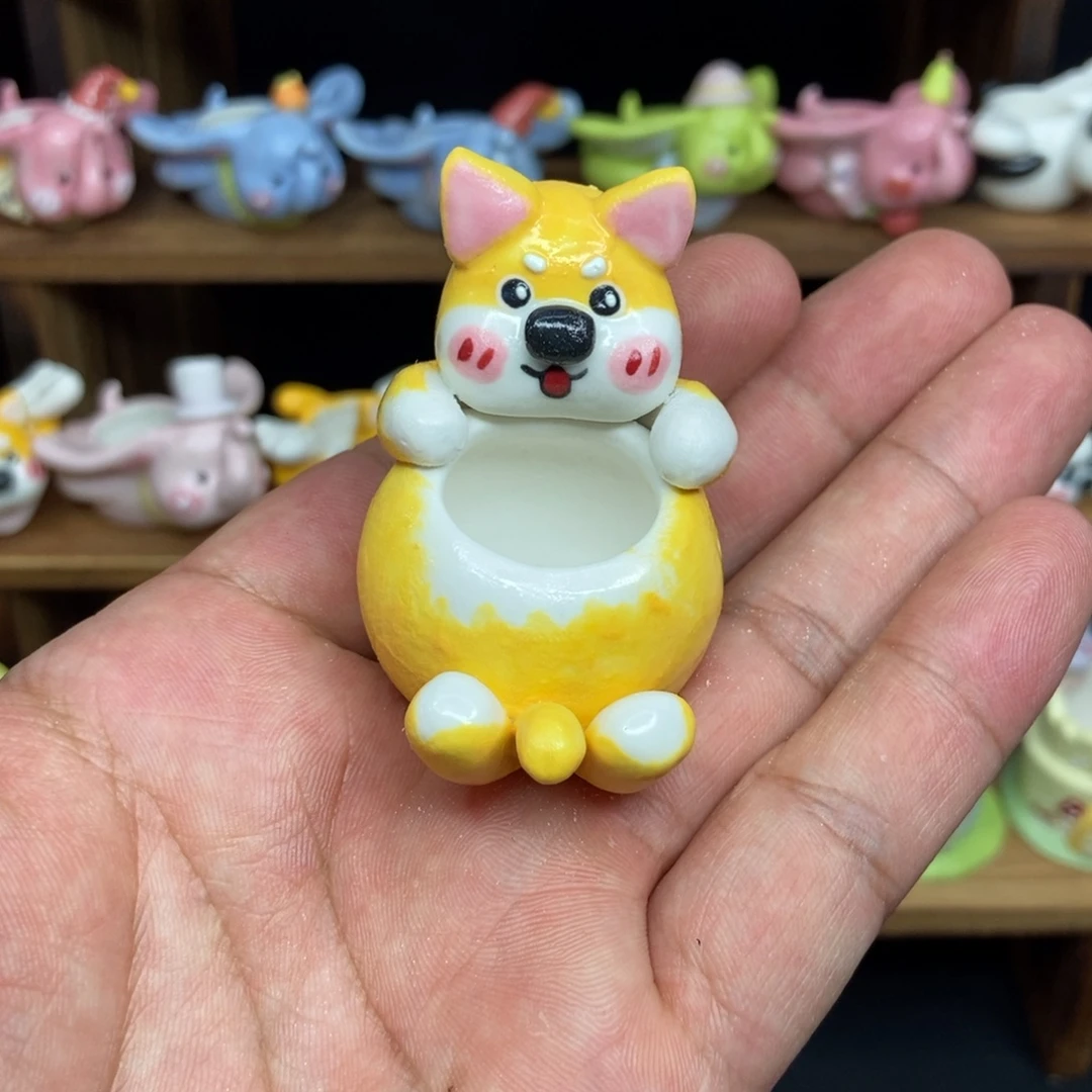 小狗躺平款拇指花盆1只