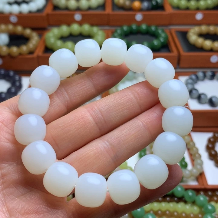 和田玉手串未镶嵌