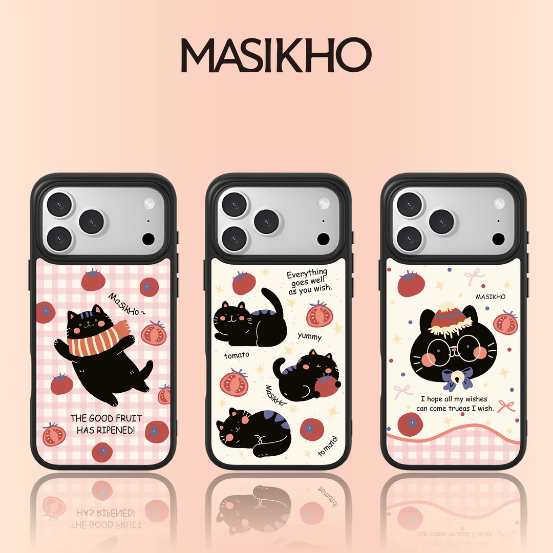 【西红柿小猫】超薄磁吸磨砂手机壳适用于苹果17/16/15/14/13/12 DY