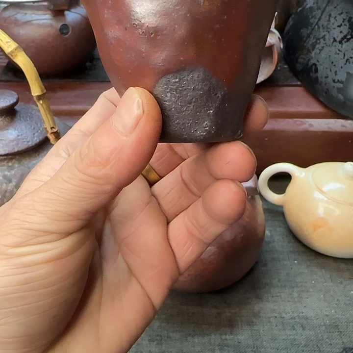 紫砂柴烧元宝在他心中