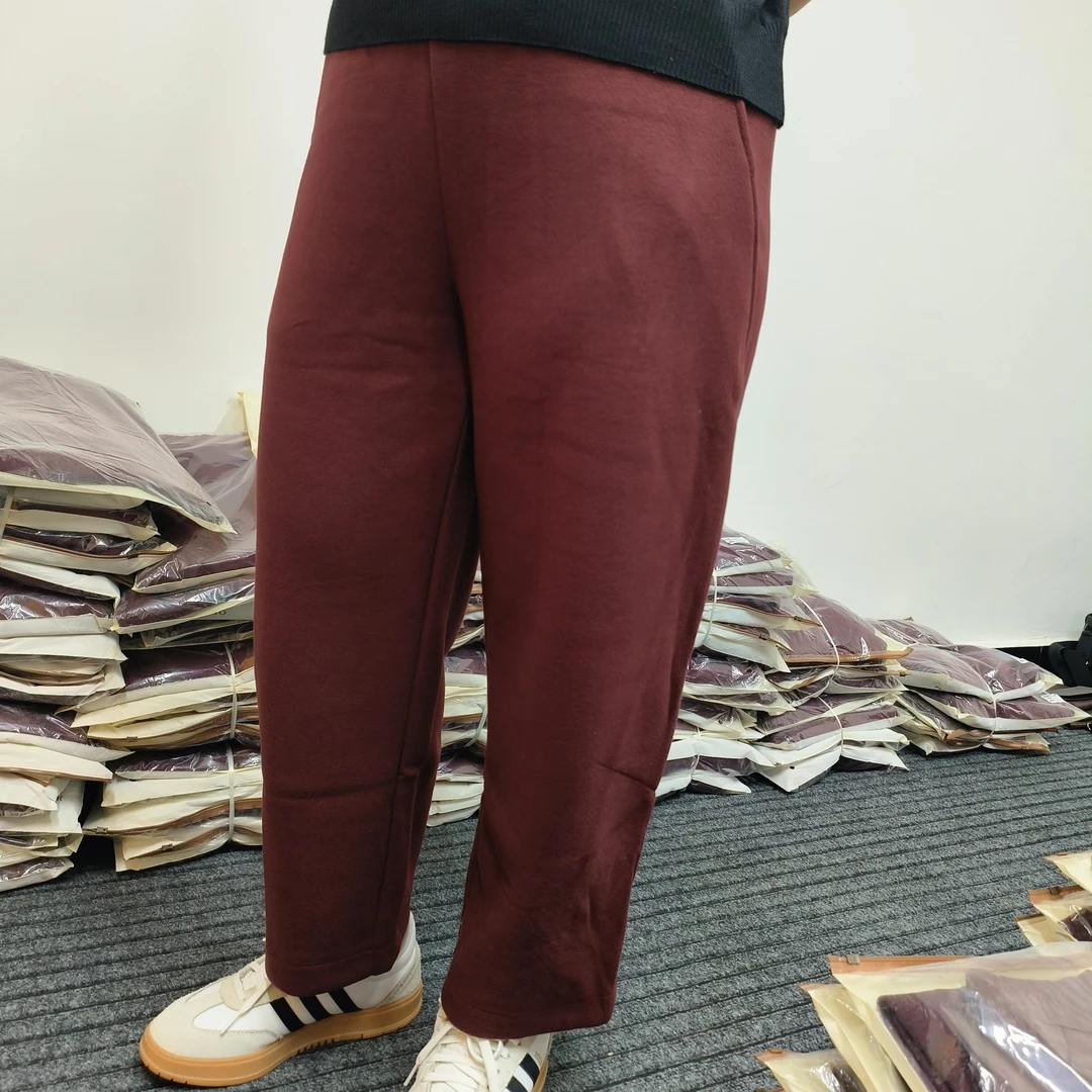 秋冬温暖百搭松紧腰宽松显瘦遮肉时尚舒适F63