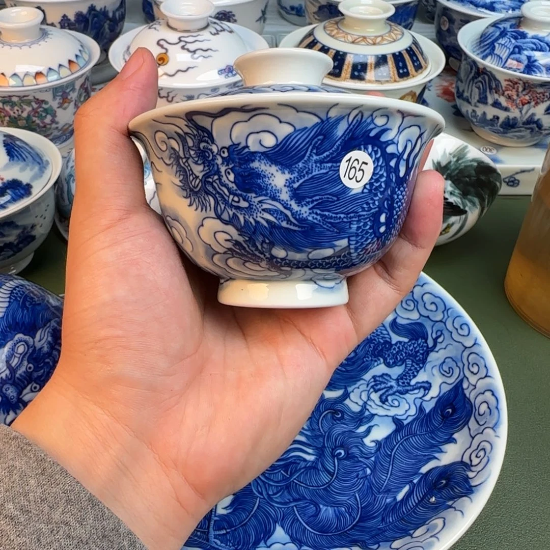 彦祖纯手工手绘茶具165