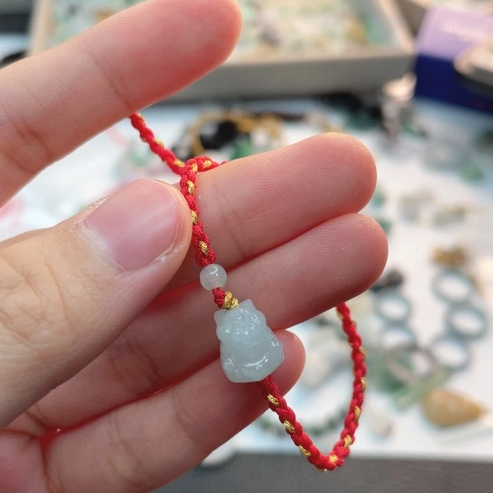 天***香翡翠未镶嵌颈饰A货翡翠不退不换