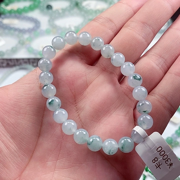 翡翠手链未镶嵌卡8