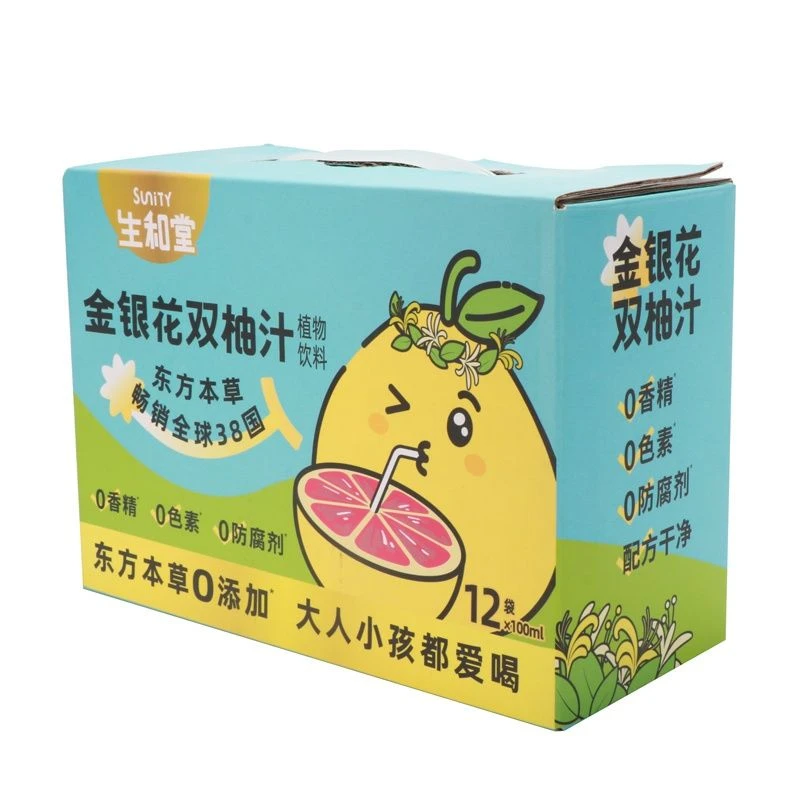 生和堂金银花双柚汁复合果汁饮料 12袋×100mL/盒