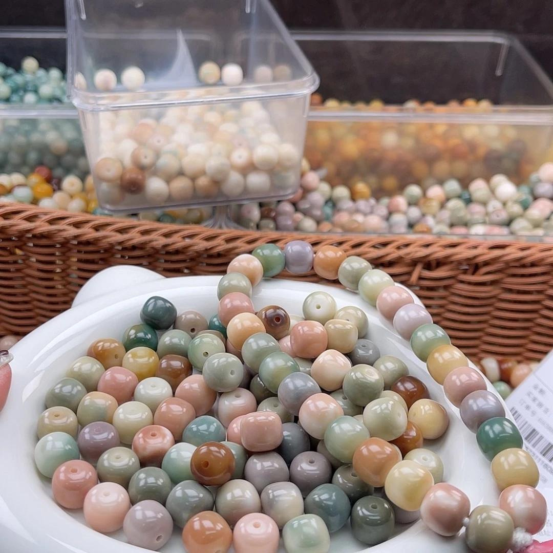 白玉菩提吊坠C/14mm/50+10颗