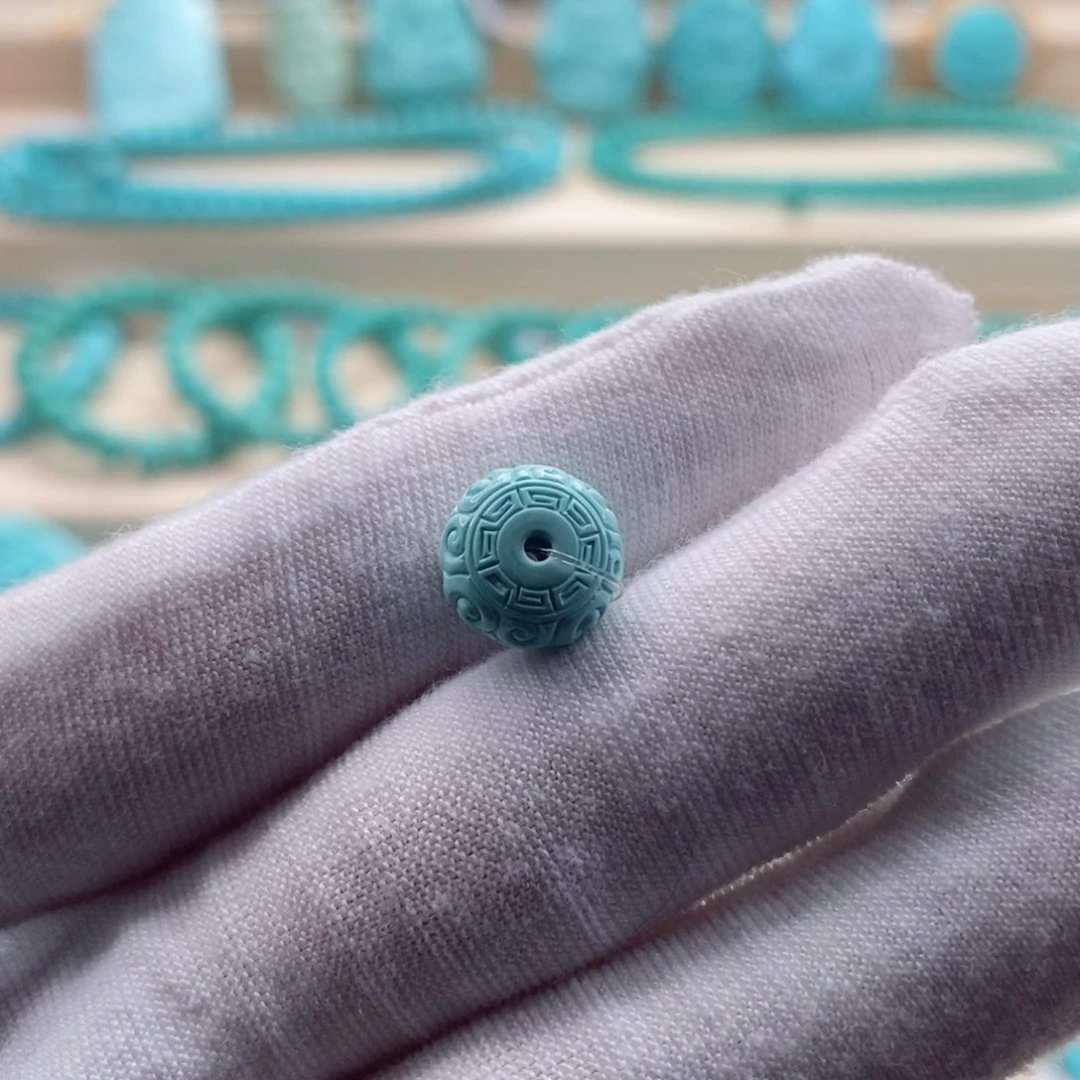 绿松石珠宝奇石未镶嵌菁*H