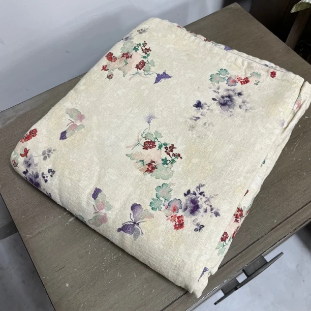 868 大牛货 重磅紫色蝴蝶汉麻拼缝 麻席 220✖️260左右