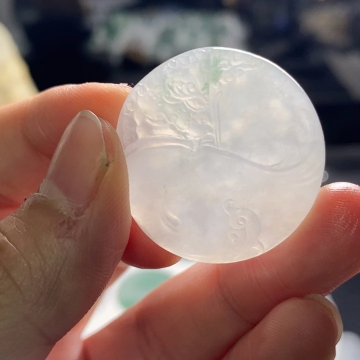 未镶嵌定制翡翠扣子