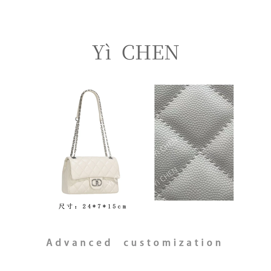 【Yì CHEN】GQ-64565-米白简约时尚女士新款轻奢单肩斜跨包