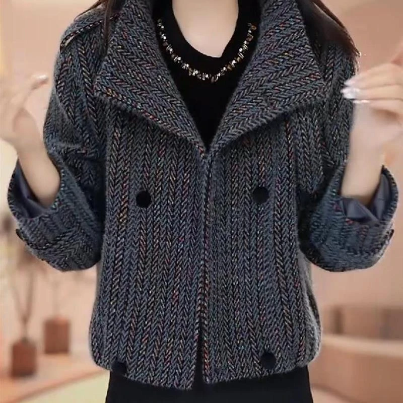 小香风毛呢外套女2025新款秋冬今年流行爆款时尚妈妈短款呢子上衣