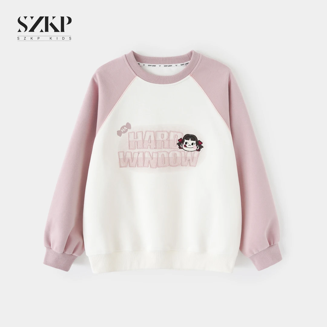 SZKP秋季新款女童装洋气上衣中大童休闲时尚儿童卫衣BGYQ552694