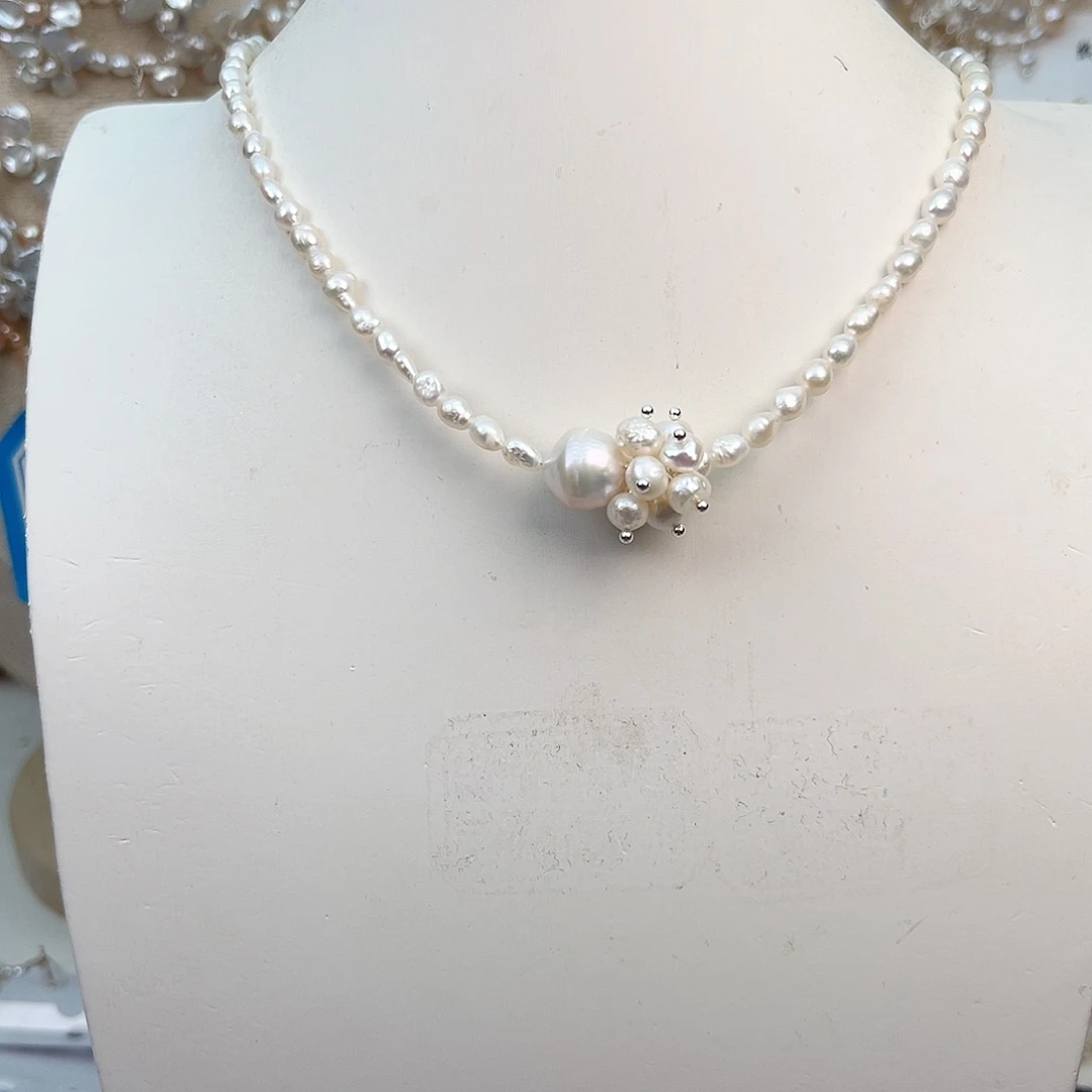 颈饰未镶嵌淡水珍珠