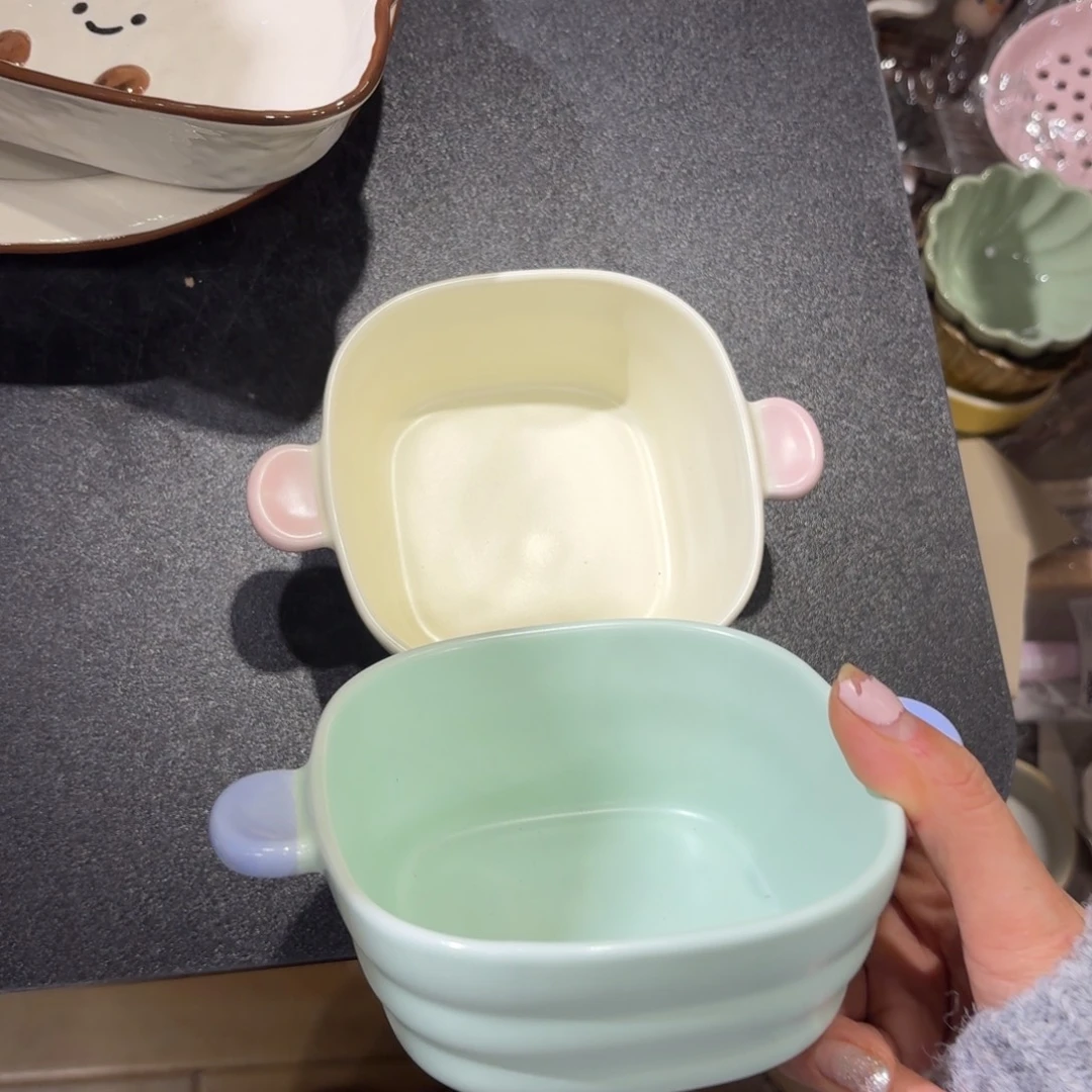 瓷两个小碗4.5寸