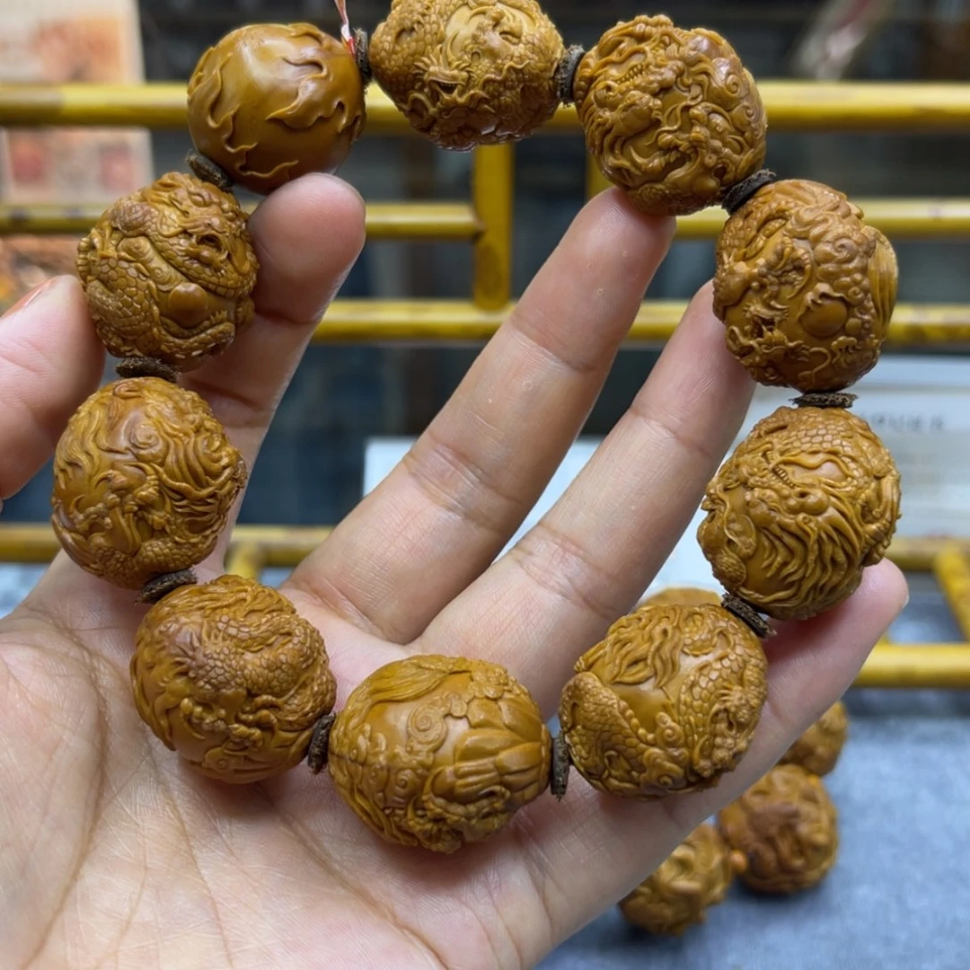 吊坠橄榄核九龙手串