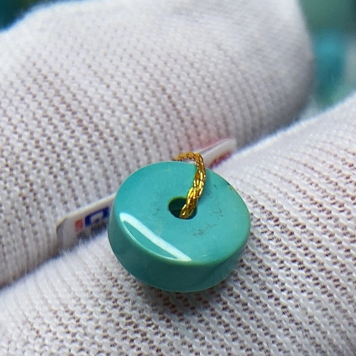 绿松石未镶嵌天然原矿 地大质检