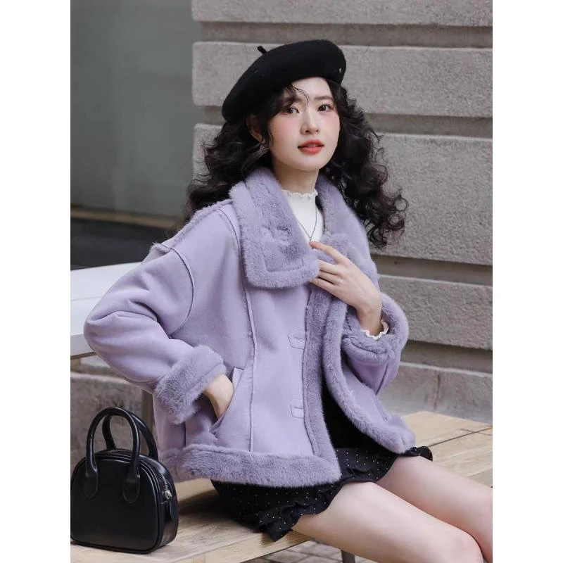 【6170】大漫甄选加绒双穿绒领外套JX0-105