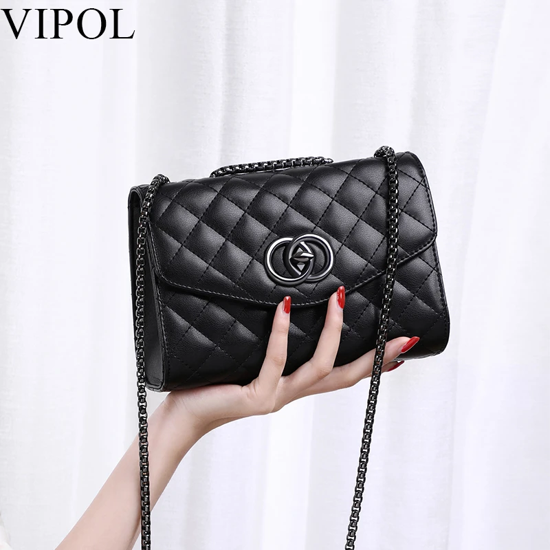 VIPOL包包女士2025新款夏季女包斜挎包高级感链条包单肩小包洋气