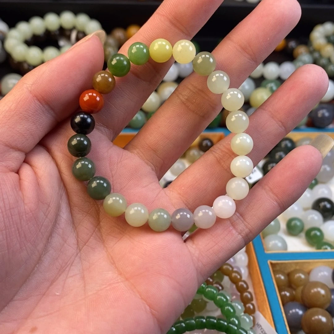 和田玉手串未镶嵌卡8福利多宝