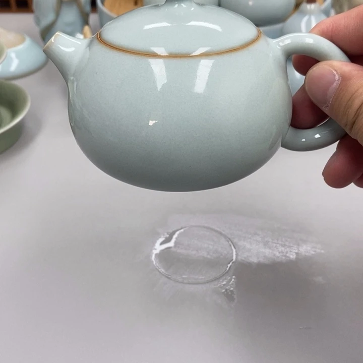 瓷【****?天青色赵琳老师西施壶