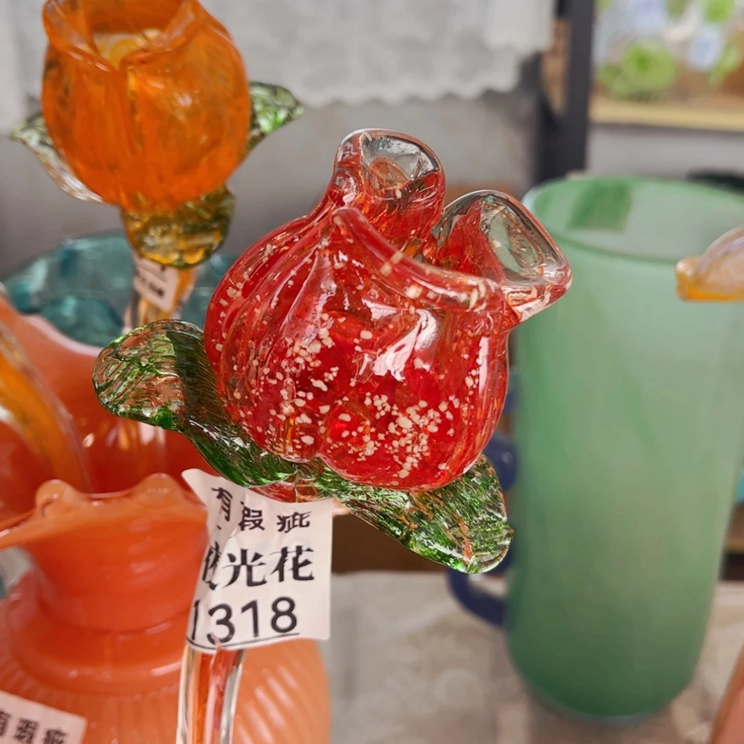 琉璃1318夜光瑕疵 花瓶摆件