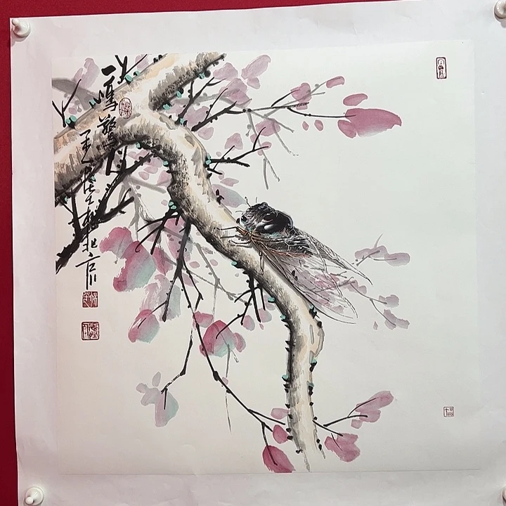 广***星国画柳平四尺斗方精品