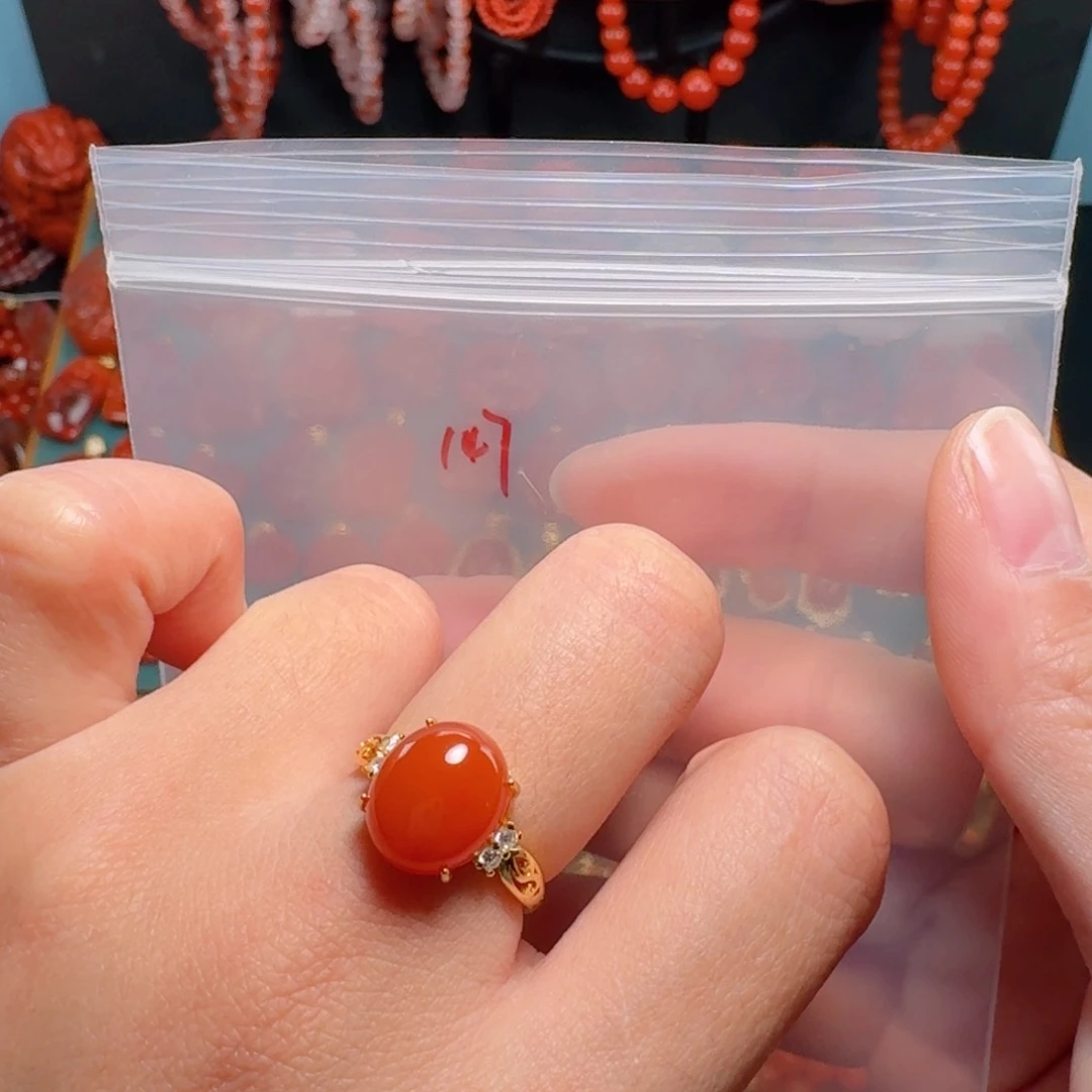 南红玛瑙南红银S925镶嵌