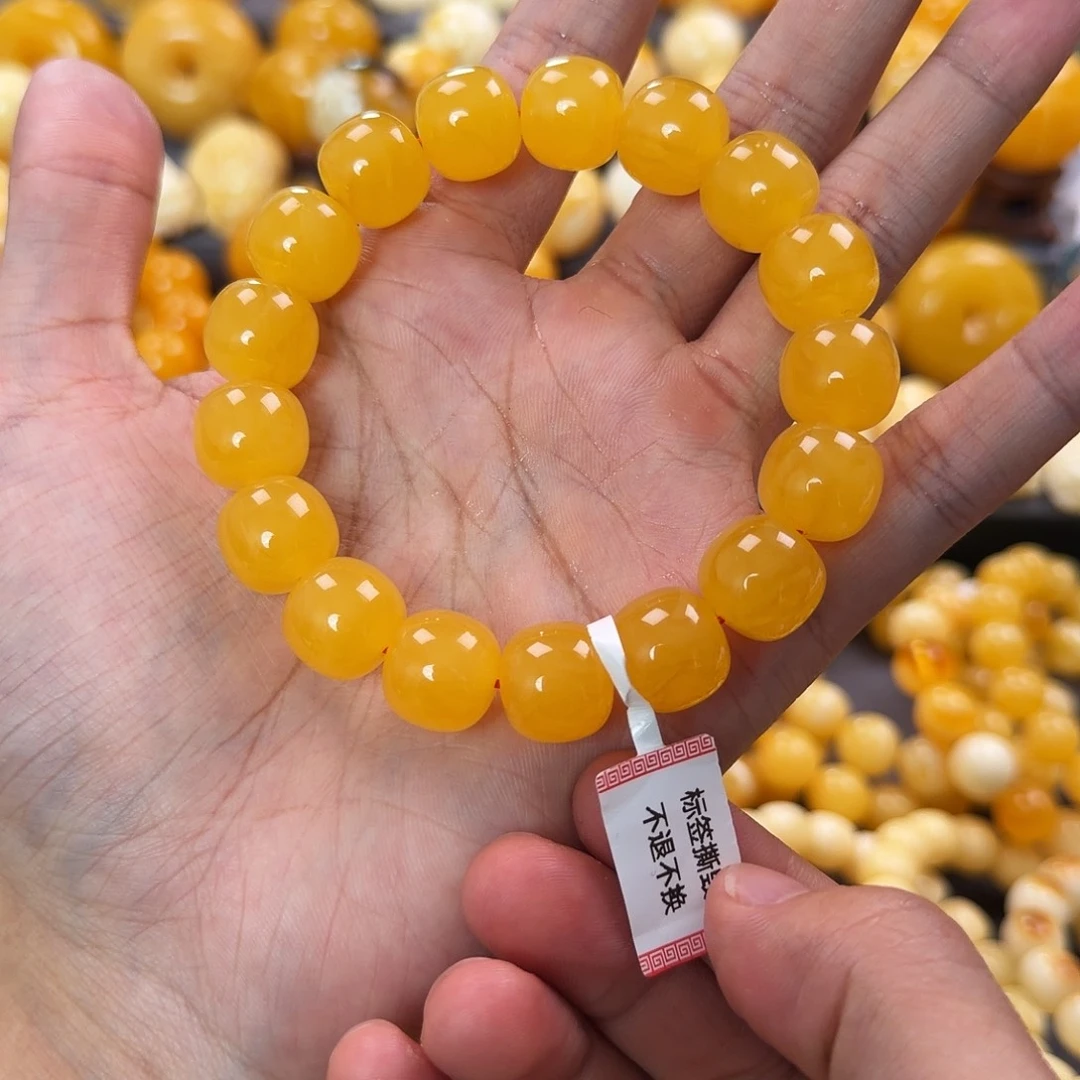 琥珀未镶嵌珠宝奇石14mm同料