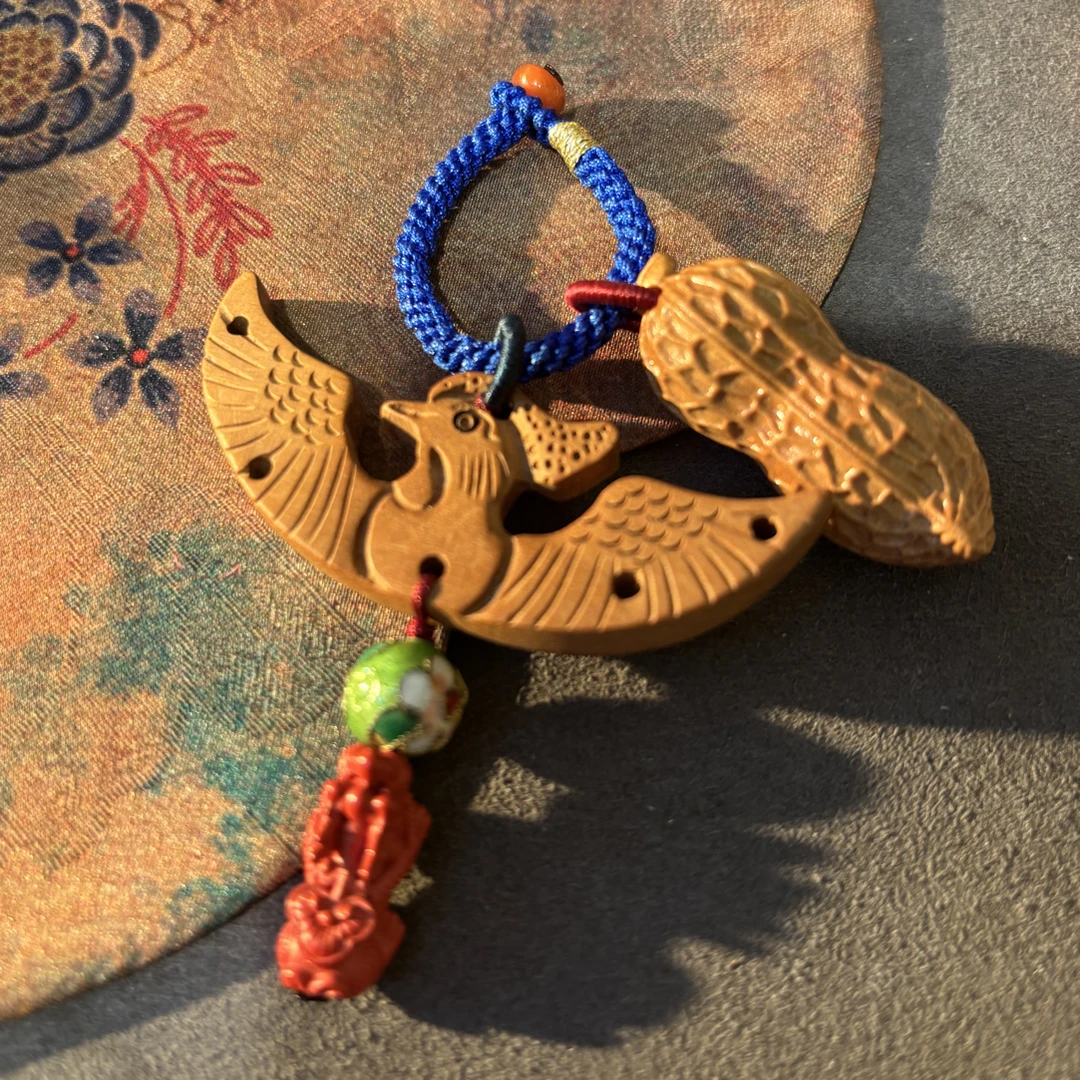 桃木挂件钥匙扣好事发生貔貅