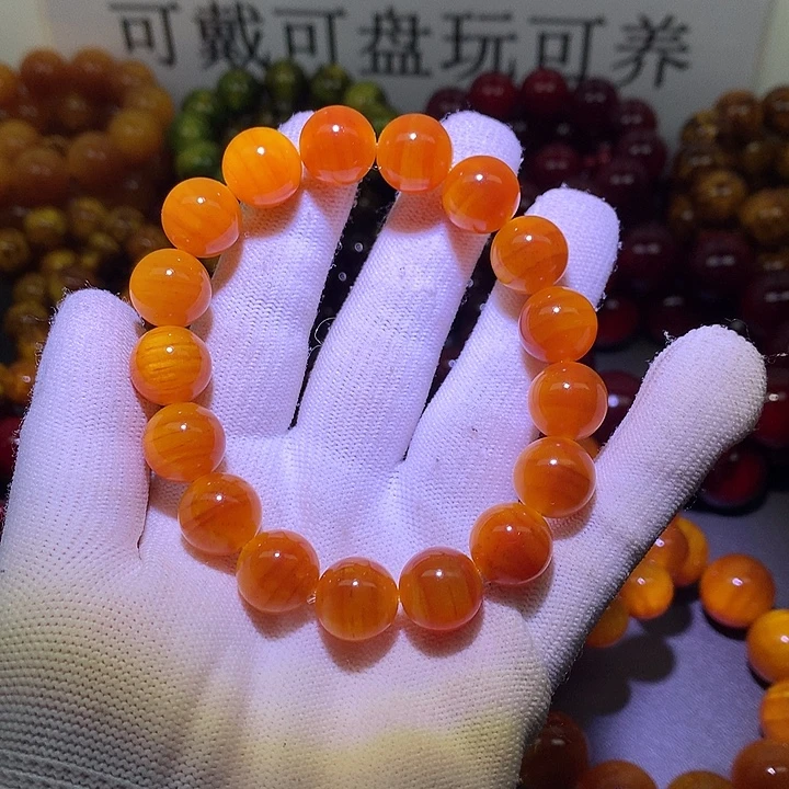 松木（琥珀木）手串/手链1.3 包浆高货