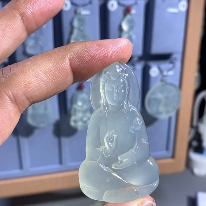 未镶嵌岫玉吊坠吊坠