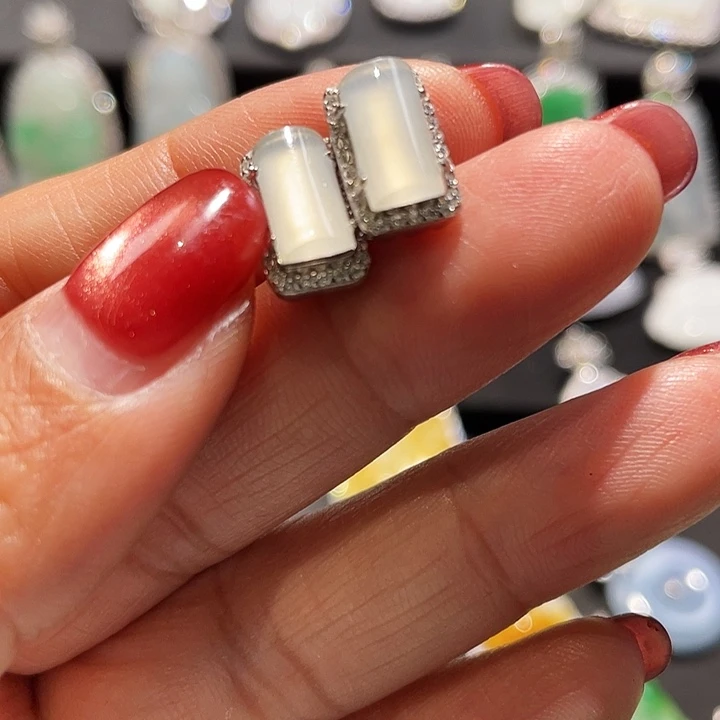 翡翠银S925镶嵌颈饰