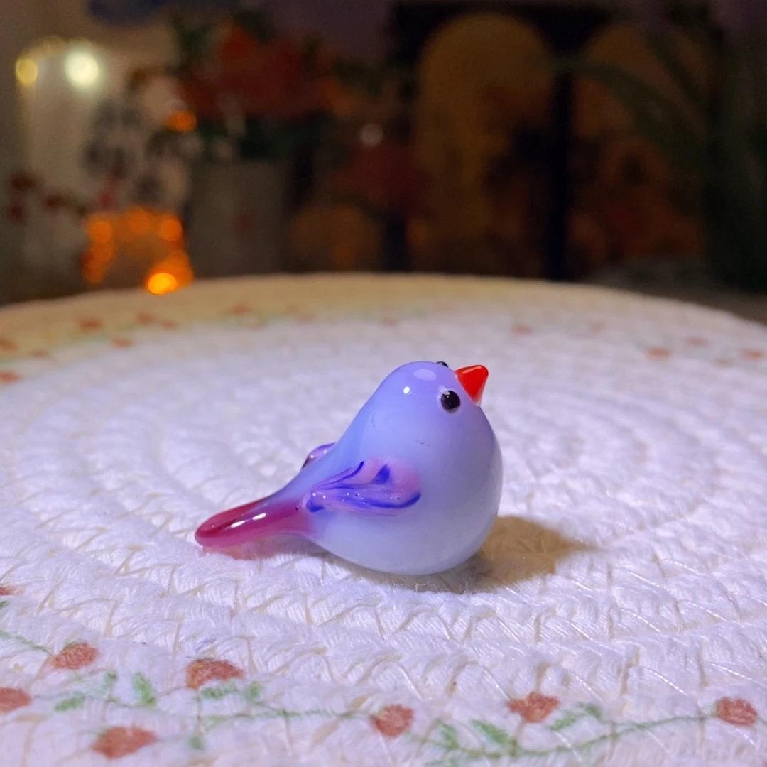 琉璃手工艺品小鸟