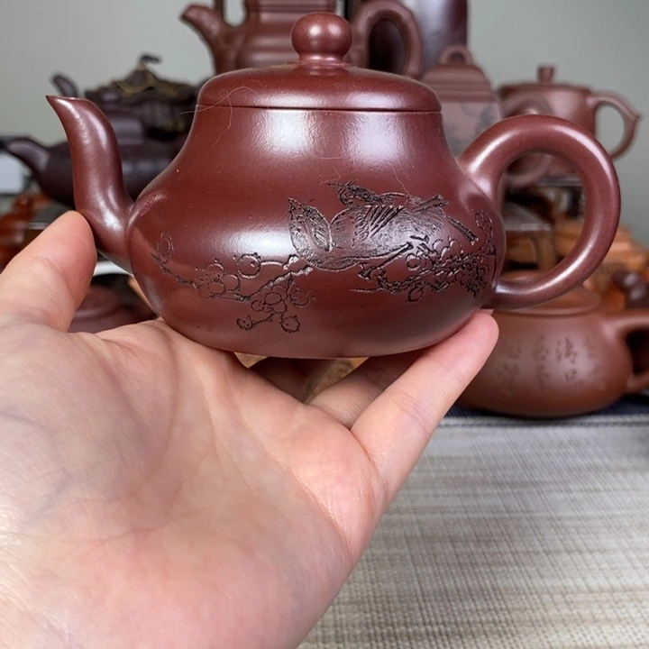 紫砂茶壶龙血砂君德200cc